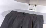 Trouser Waistband : ironing board Place the top of the trousers on the press