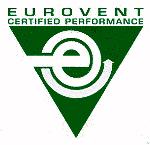 The performances, as total and sensible cooling capacity, power input, system EER and sound power levels are periodically checked and Eurovent certified in accordance with the relevant program