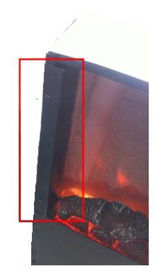 C. Coals and Crystal Installation Once fireplace is shipped, a standard coal is already attached to the unit. To change from Coals to Crystal 1.
