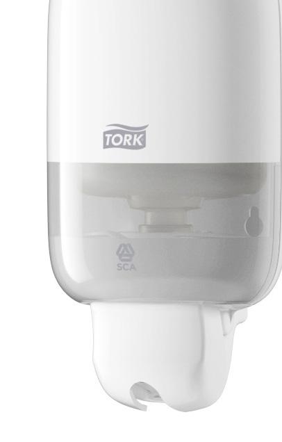 Tork Mini Liquid Soap Dispenser Elevation dispensers have a