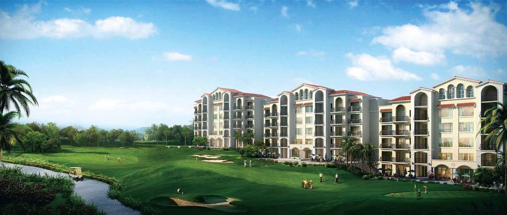 Spectacular homes with spectacular views Indiabulls Golf City will offer charming apartments in a Spanish-architecture style.