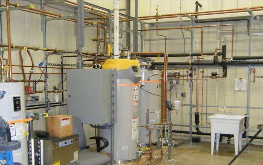 PG&E Applied Technology Services Commercial Water Heater Laboratory Configuration