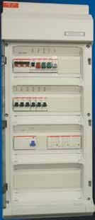 For each single heating circuit breakers, leakage protection switches, contactors, control