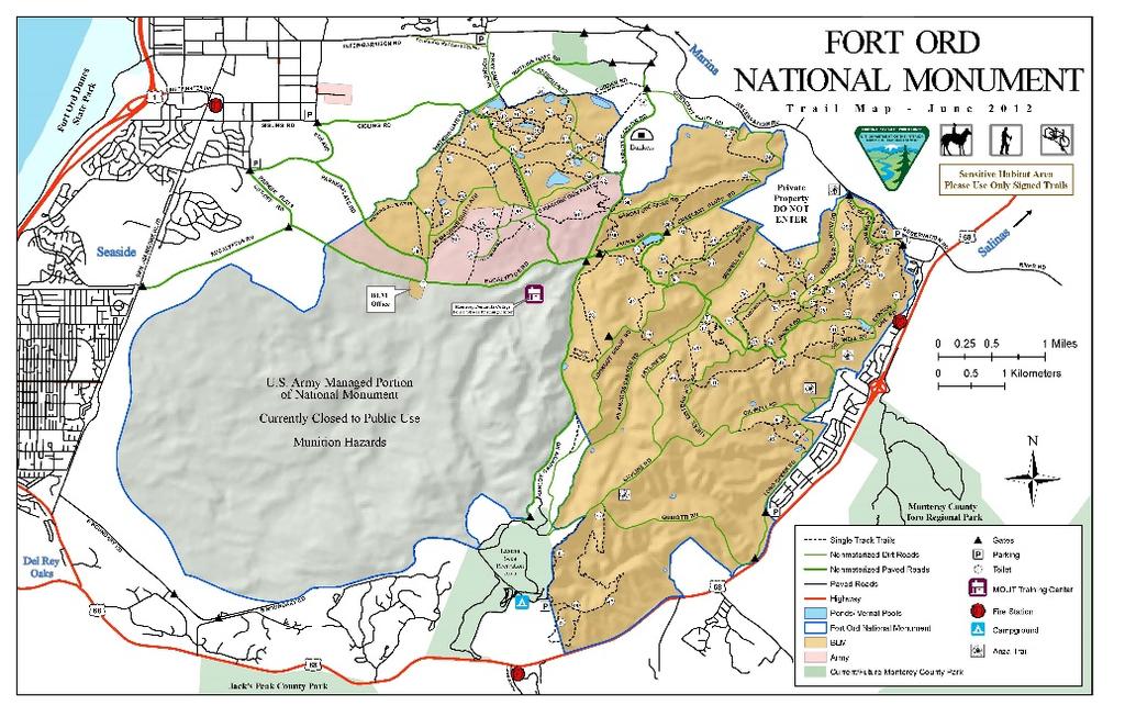 FEDERAL Bureau of Land Management (BLM) Link to maps 40 miles of administrative roads Fire break Vegetation