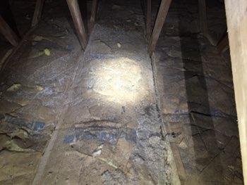 4. Insulation Condition Blown in fiberglass insulation noted. Fiberglass batts with kraft paper facing noted.