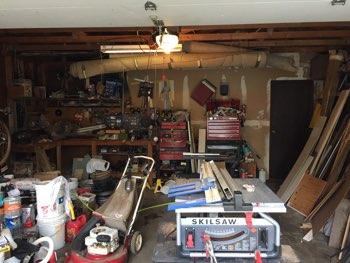 1. Condition Garage Walls and ceilings appeared in good condition overall.