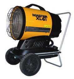 HEATING XL 61 MASTER XL 61 XL 61 with trolley Low noise Infrared heating (short wave) No air flow