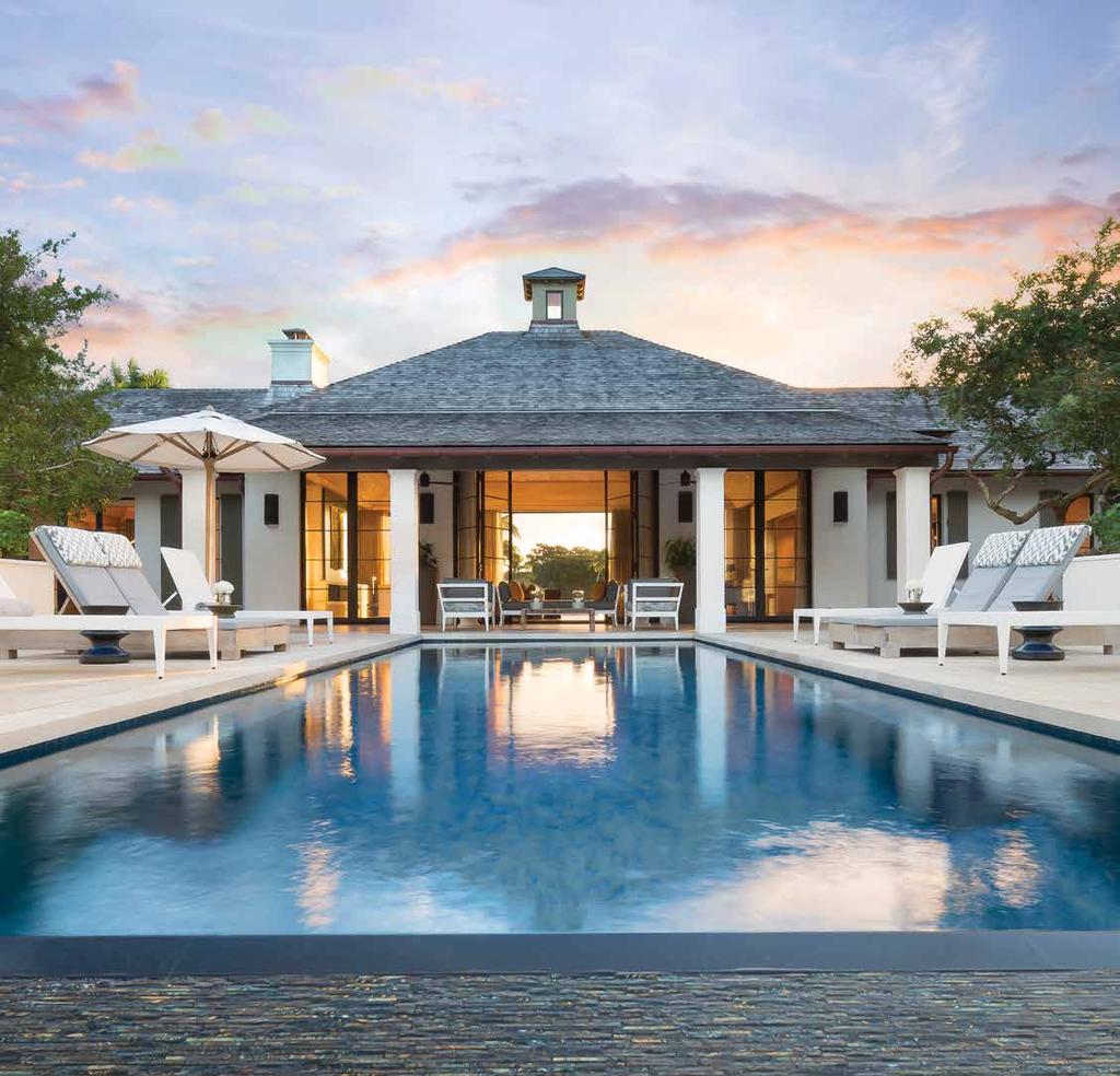 Southern Exposure An all-weather compound in South Florida sits confidently above sea level but retains an atmosphere grounded in comfortable elegance.