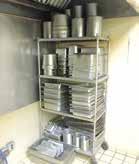 Racks full of Glassware; Utensils, Silverware, (10+) Silverware Containers; Condiment Holders; Salt and Peppers; Serving Trays;