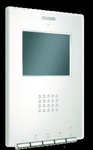 From the screen, it is possible to manage all the video door entry system functions as well as home automation. It incorporates WIFI connectivity.