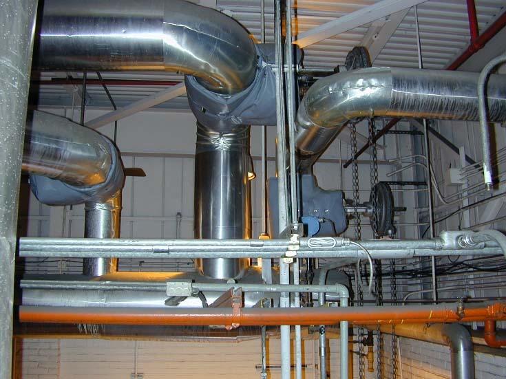 The design of the steam piping has three components: pressure design, temperature, expansion/contraction, flexibility design, and sustained load design.