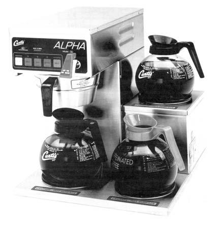 Alpha DS Digital Coffee Brewing Systems CURTIS Alpha DS Digital Coffee Brewing