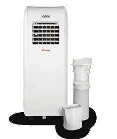 Cool 2 YEARS WARRANTY Classic Quick Installation Cool portable air conditioner includes 4 additional accessories for its installation: the flexible duct and three joints.