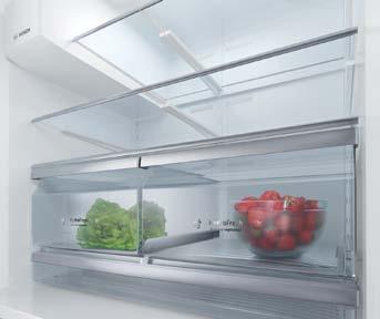 Easy tilt freezer door compartments The storage compartments have been specifically designed to tilt forward, enabling easy access as well as providing smarter storage solutions for bulkier items.