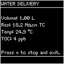 Diagram 2 Select Volume. 3 Adjust the volume of water to the required value using and.