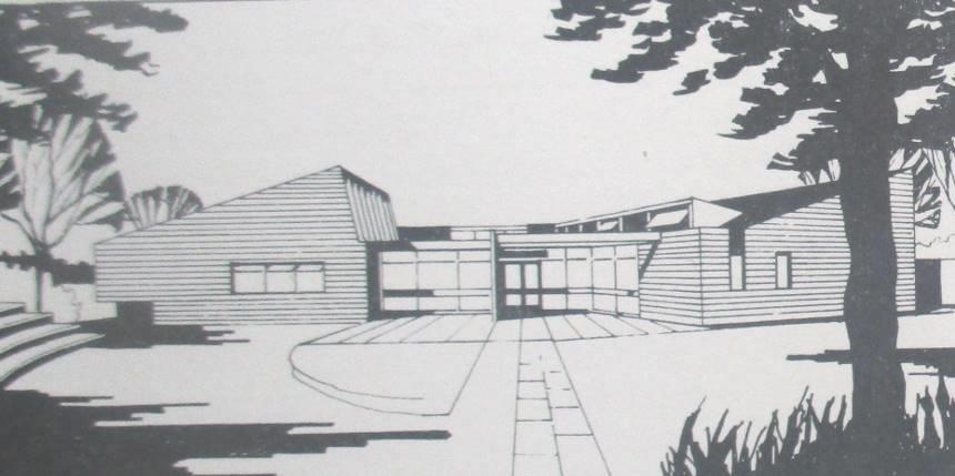 Figure 5: Initial design of meeting house on appeal leaflet (Hartshill MH Archive) In 2011, following a Disability Access Audit extra foyer space was created in the meeting house to provide easier