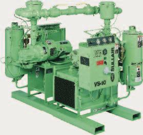 vacuum pumps Air-cooling requires no water supply for sealing and saves cost of water treatment and disposal Water-cooled models also available Capacity