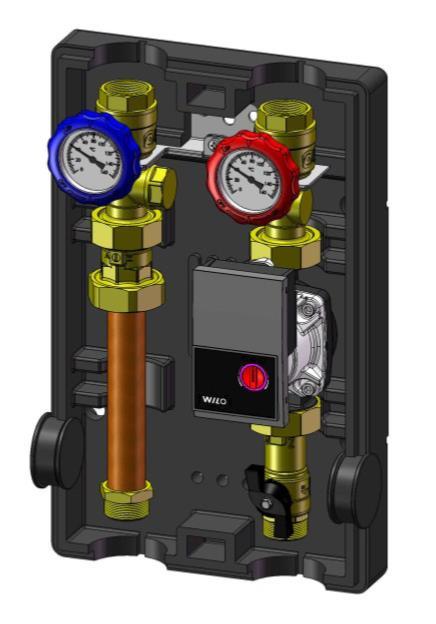 para 25/6 A Class pump. Isolation valves. Check valve.