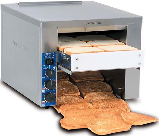 INTENDED USE This toaster is designed to toast breads bagels or English muffins. Do not attempt to toast croissants. Their butter content will cause them to stick to the conveyor.