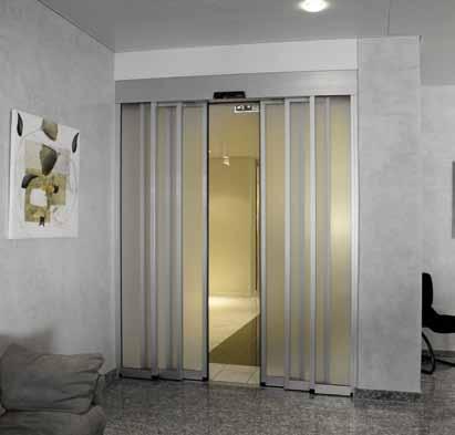 Lack of space need not rule out convenience Gilgen supplies automatic doors designed to maximise width of access, even