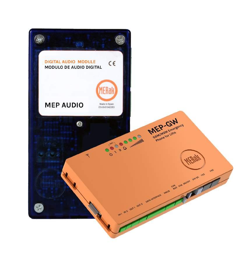DIGITAL EMERGENCY TELEPHONE & AUDIO MODULE MEP-GW & AUDIO GSM emergency telephone that provides M2M connection through communication ports and with state-of-the-art quality digital audio technology.
