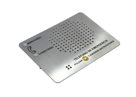 STAINLESS STEEL FACEPLATE MMk-397 Stainless steel faceplate with anti-vandalism protection for fush mount MMk-694.