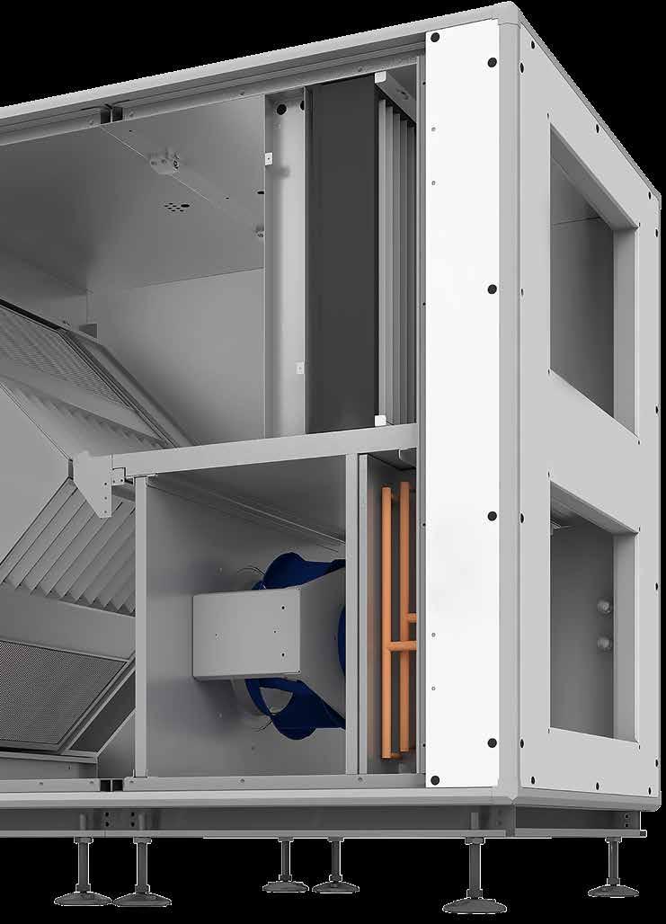 Multi-level filter concept Modular accessories concept Universal right / left configuration The Helios AIR1 XH series stands for reliable and high-performance compact ventilation units and various