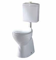 BELLA ACCESSIBLE LINK TOILET SUITE 170 700-750 610 RA-BE1531 S-trap complete with white 335 355 RA-BE1531BL