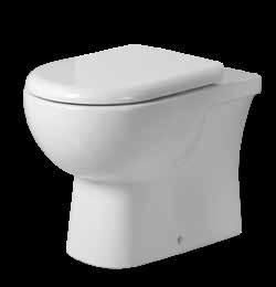 245 NEW RIMLESS FLUSH TONIQUE COMFORT HEIGHT RA-TO1164P P-trap complete with softclose
