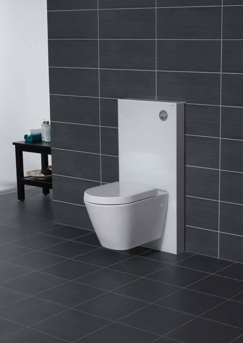 RAK Ceramics Wall Hung Toilet Pans Wall hung toilet pans create an illusion of more space in the bathroom and have a short projection.