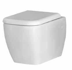 TOILET PANS RESORT RIMLESS 520 RA-RE1324 Complete with quick-release