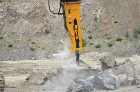 The rockbreaker s blow energy is maximized in varying rock conditions by using recoil-sensing