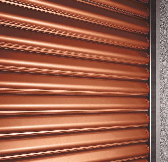 All-metal blind GM 200 More safety, more protection: the GM 200 provides outstanding protec - tion against forced entry and holds up extremely well against
