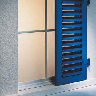 Roller shutters Sun protection, weather protection, glare and privacy protection, shading, acoustic insulation, break-in protection, insulation against