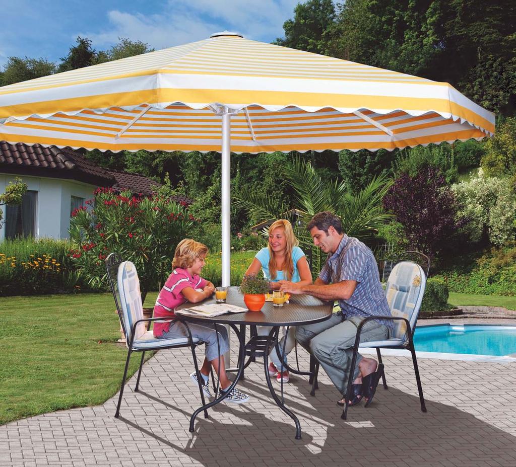 Sunshades Where more than just a comfortable shade is desired, Schenker Storen offers you sunshades for up-market requirements: from practical garden sunshades up to large motorised sunshades.
