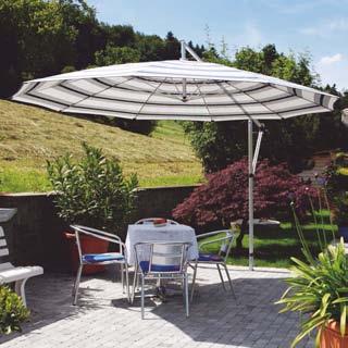 And thanks to its optimal priceperformance ratio, it is a popular sunshade in the hotel and restaurant sector, in the health sector, in pedestrian areas and in private gardens.