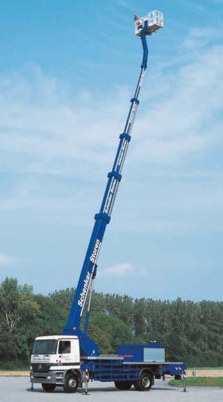 Skyworker Installation and service work often need to be carried out in tricky positions.