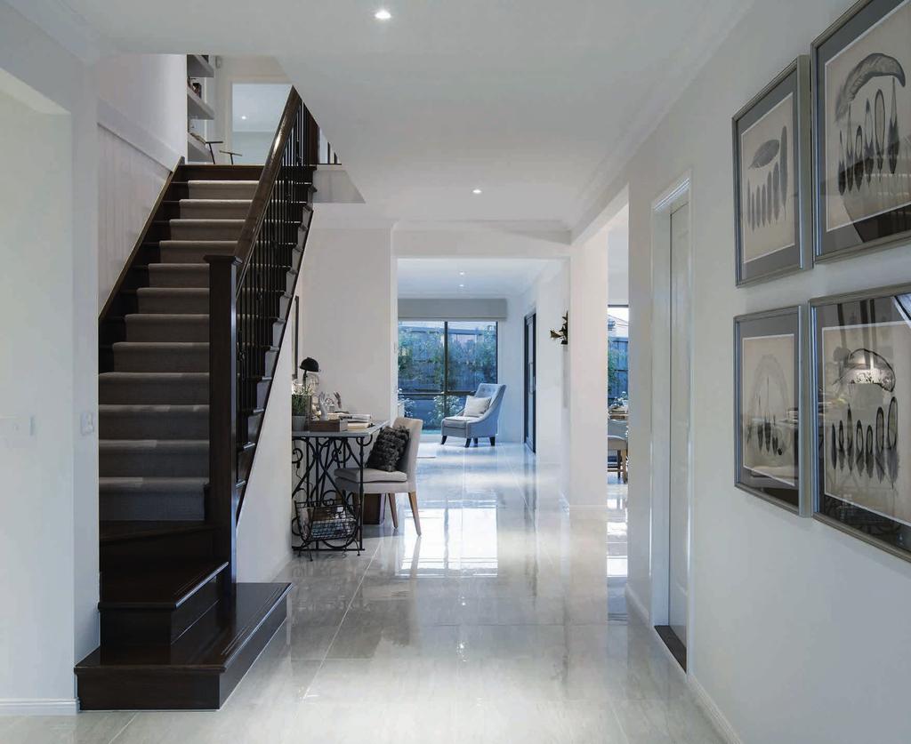 ADDITIONAL INCLUSIONS Hamptons World of Style Staircase F Create a wow factor with a luxury stained and polished staircase for double storey homes (Classic option 2).