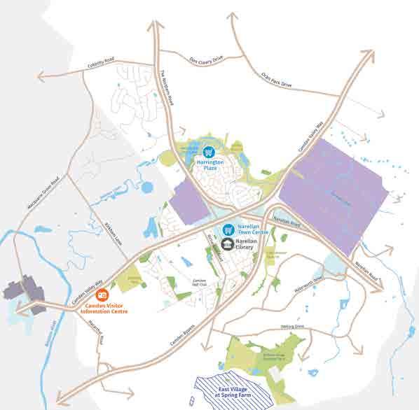 70 Figure 3-9: Narellan District Centre existing activities UrbanGrowth NSW Project Existing Industrial Zones Waterways Local Government Office Existing