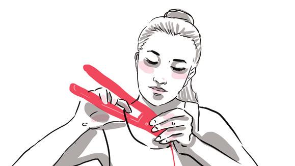 HOW-TO STRAIGHTEN YOUR HAIR Some experience is necessary when learning to use this straightening iron. After using the iron several times, you will learn the ideal way to straight and style your hair.
