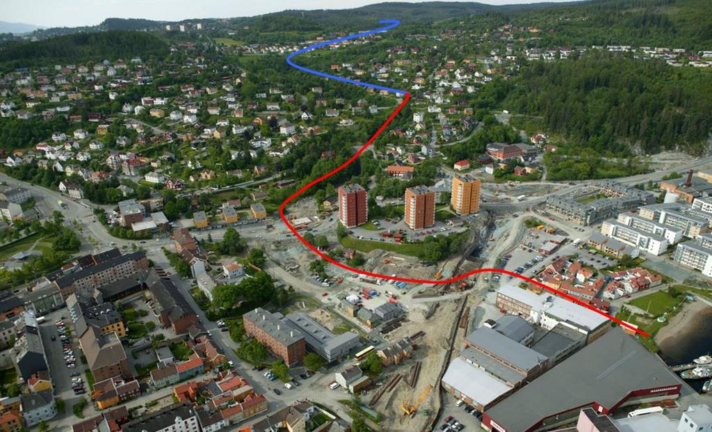 Re-opening of urban rivers (Ila) Ila creek in Trondheim city.
