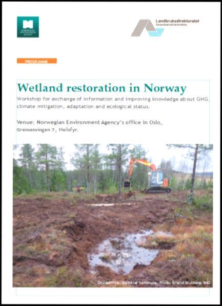 Restoration of wetlands (including mires) Objectives Climate change