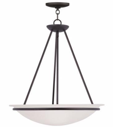 0 High (+ 6 Adjustable Chain) Housing Specifications: Uniform Brushed Nickel (BN) or Oil Rubbed Bronze (ORB) over Code Gauge Steel Diffuser Specifications: Premium Real White Alabaster Glass Sourced