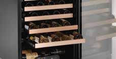Wine Captain Models 1000 SERIES Wine Captain MODEL Features Solid beech wood trimmed, 3/4 extension black powder coated wine racks Temperature range from 40-60ºF model ships with our commercial