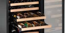 from 34-60ºF Solid door overlay model available Lock model available, field reversible 2000 Series Full extension slide-out wine racks