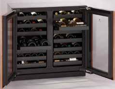 temperature to within 1ºF of set point to maximize preservation Wine bottle capacity up to 31 bottles (.75L) 3018WC Wine bottle capacity up to 43 bottles (.