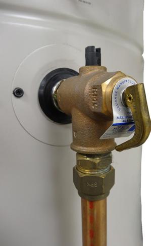The TPR valve works by automatically venting hot water if the temperature or pressure of the water in the cylinder gets too high.