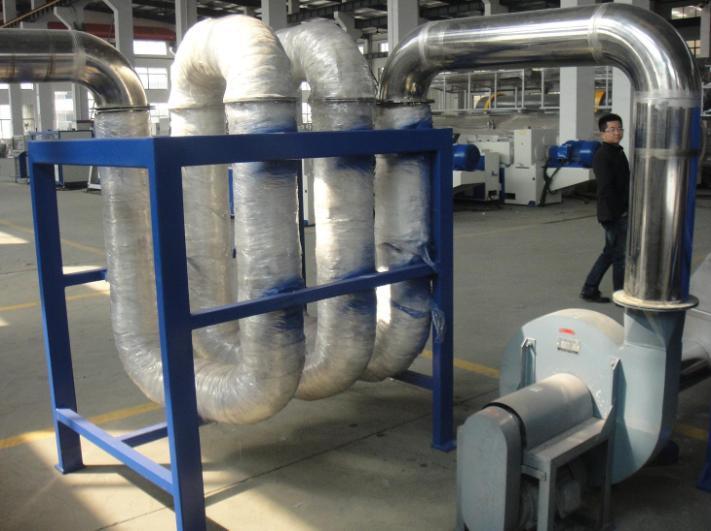 9-14 Sistema de secado por aire caliente y ventilador de aire This machine is mainly used to use hot air to