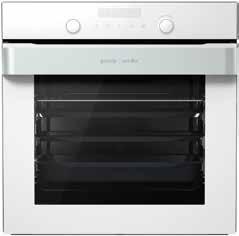 Gorenje by Ora-ïto 25 BOP 747 ORAW Built-in pyrolytic single oven Gorenje by Ora-ïto Colour: White Handle colour: Natural anodized brushed aluminium Control panel material: Glass GentleClose door