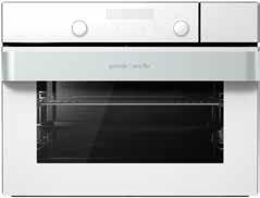 26 The new collection BCS 547 ORAW Built-in compact steam oven Gorenje by Ora-ïto WD 1410 WG Warming drawer Superior Line Colour: White Handle colour: Natural anodized brushed aluminium Control panel